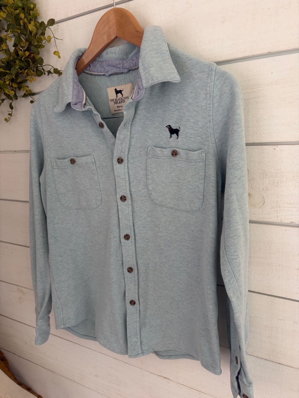 The Black Dog Light Blue Casual Button-Down Shirt - Picture 5 of 10
